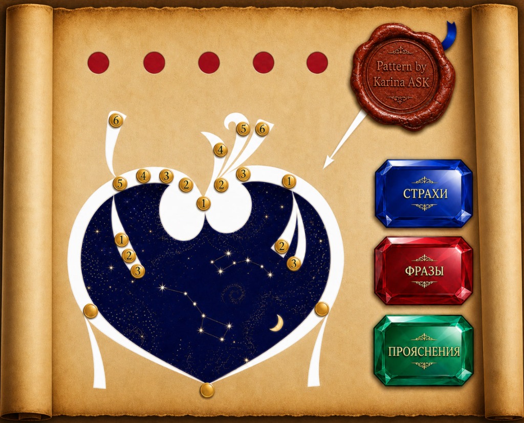 Игровое поле Pattern — авторская иллюстрация (холст, акрил)